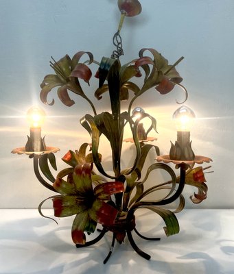Tole clearance flower chandelier