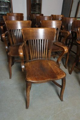 Antique oak 2024 office chair
