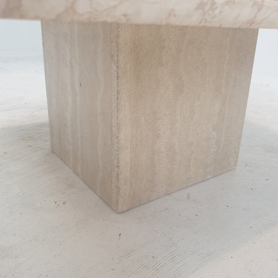 Italian Travertine Coffee Table, 1980s for sale at Pamono