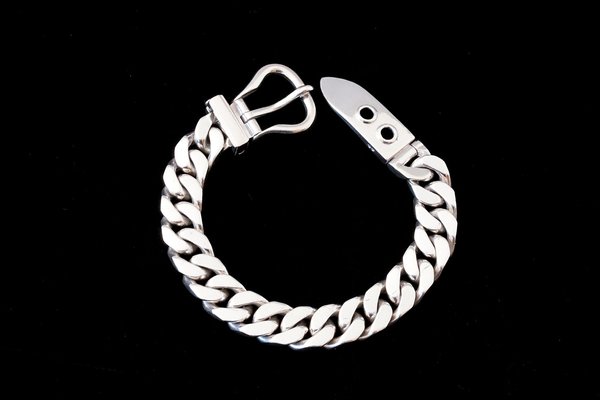 Silver hermes deals link chain
