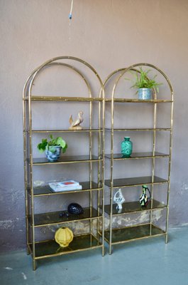 Hollywood Regency Style Shelves, 1970s, Set of 2 for sale at Pamono