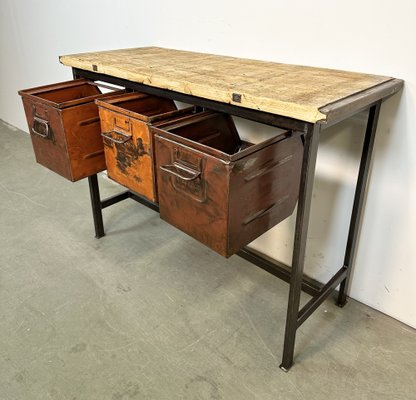 Iron table with drawers deals