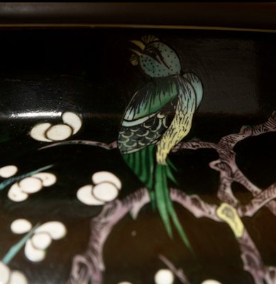 mit Blumen, chinesische Pamono Kirschbaum bei Vögeln Jh Große und japanischen Porzellan Lampe 19. Motiv, kaufen