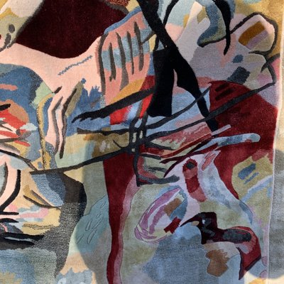 Tapis Mural en Soie d'après Peinture par Kadinsky en vente sur Pamono