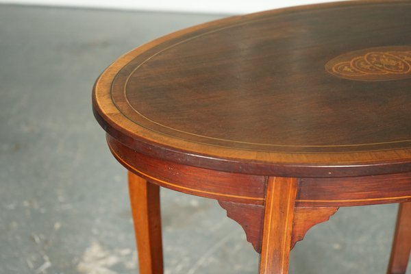 Antique oval end table outlet
