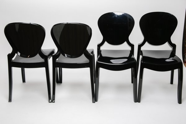 Queen Chairs by Claudio Dondoli Marco Pocci Set of 4 for sale
