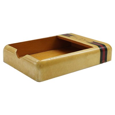 Italian Tidy Tray in Maple from Gucci, 1970s for sale at Pamono