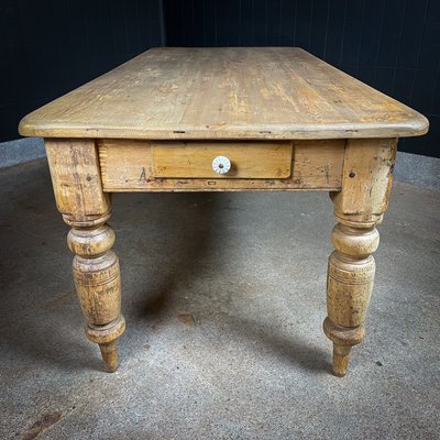 Rustic Gray Pine Dining Table