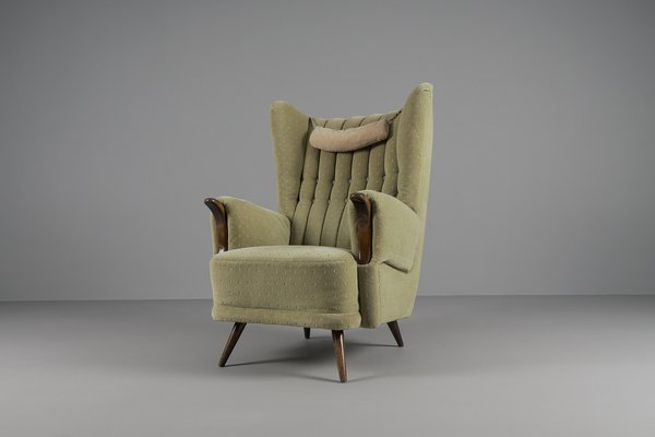 1950s on sale wingback chair