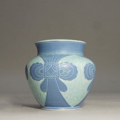 北欧ヴィンテージ Gustavsberg 花瓶 Josef Ekberg Josef Ekberg for Gustavsberg, Sweden, unique carved art