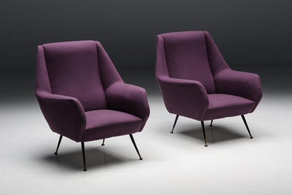 Purple accent chair on sale set of 2