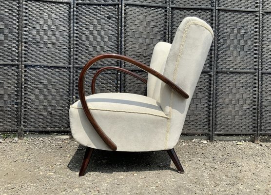 Art Deco Lounge Chair by Jind ich Halabala for Up Z vody 1930s