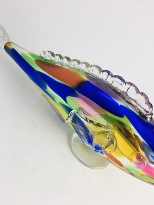Plat Vintage En Verre Forme De Poisson - Déco Américaine Transparente