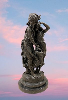 L.&.F. Moreauブロンズ像 F. Moreau, Hippolyte Sculptural Group, 19th Century, Bronze for