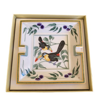 Hermes エルメス プレート　飾り皿　Toucans 未使用 HERMES トゥカン プレート × 2枚 エルメス 食器 箱付 鳥