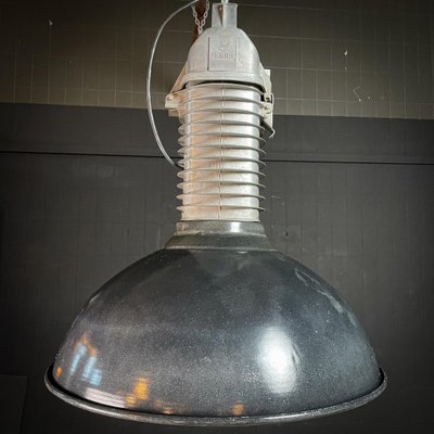 Verlenen keten Gezichtsveld Industrial Enamel Ceiling Lamp from Philips for sale at Pamono
