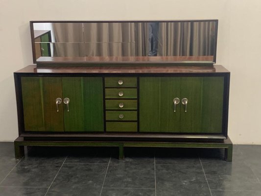 Credenza on sale with mirror