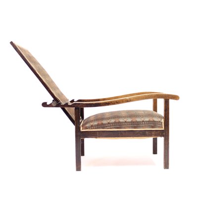 Early 20th Century Arts Crafts Oak Reclining Chair for sale at Pamono