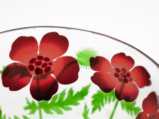 Swedish Glass Bowl by Paul Hoff for Kosta Boda, 1980s for