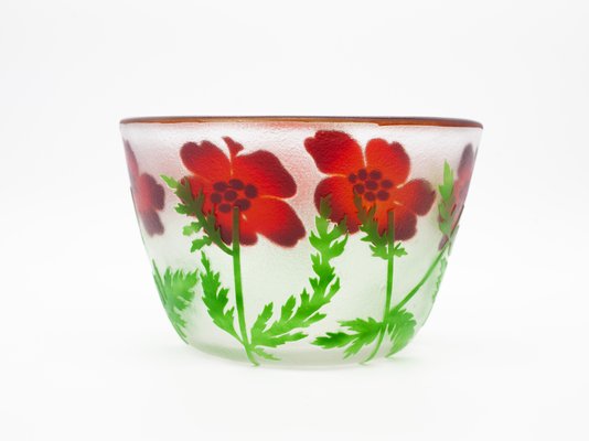 Swedish Glass Bowl by Paul Hoff for Kosta Boda, 1980s for