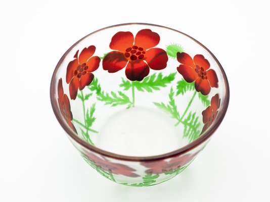 Swedish Glass Bowl by Paul Hoff for Kosta Boda, 1980s for