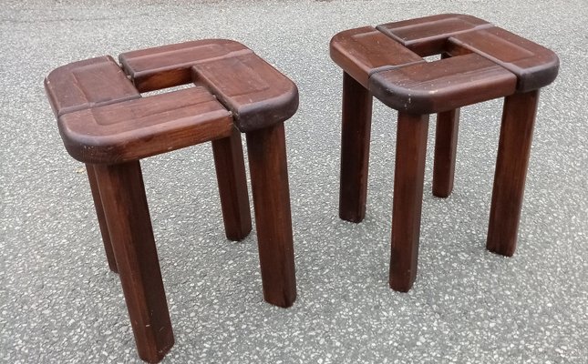 Set of Finnish Stools by Olof Ottelin, 1958 for sale at Pamono