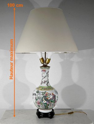 Chinese porcelain lamps sales antique