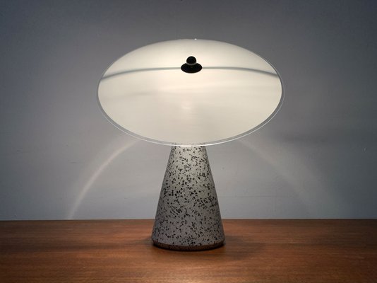 storting regeling Abnormaal Vintage Postmodern Eno Glass and Terrazzo Table Lamp from Ikea, 1990s for  sale at Pamono