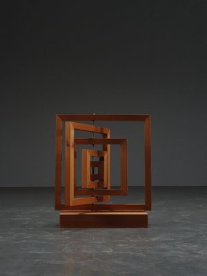 Dutch Artist, Geometric Sculpture, 1960s, Wood & Iron for Dutch Artist, Geometric Sculpture, 1960s, Wood & Iron for