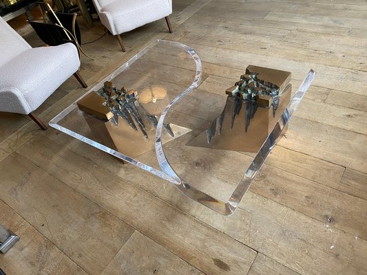 Lucite cocktail table deals