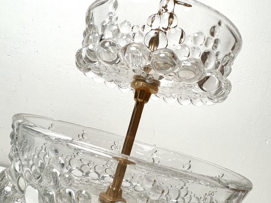 Plat art déco en verre pressé, Walther & Söhne, années 30 (Gebraucht