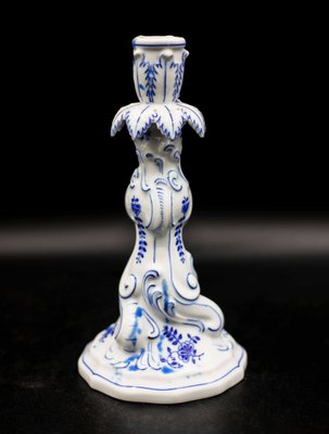Deutscher Porzellan Kerzenhalter in Blau & Weiß von Hutschenreuther bei  Pamono kaufen
