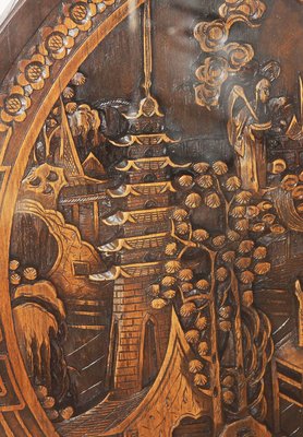 Carved wood 2024 table top