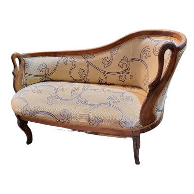 Antique Empire Sofa With Swan Carvings