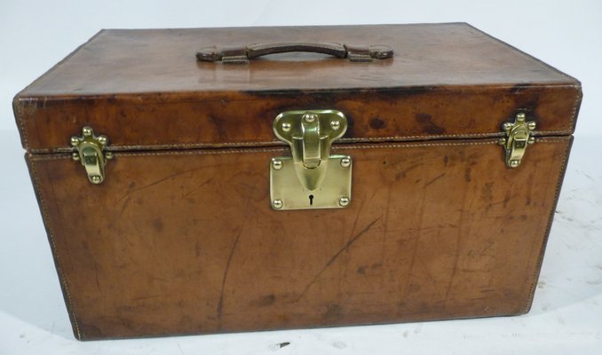 leather trunk luggage