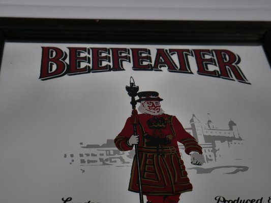 Vintage Beefeater Gin Advertising Mirror, 1960s for sale at Pamono