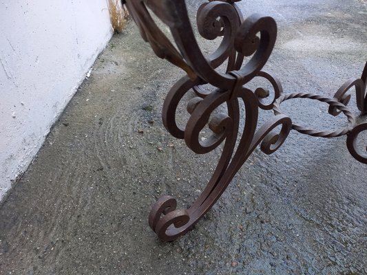 Forged iron 2024 coffee table