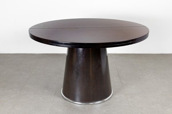 Round Extendable Dining Table, 1970s for sale at Pamono - Main Image