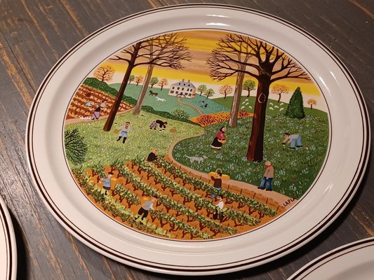 Villeroy & Boch 四季の風景プレート 3枚セット Villeroy & Boch 四季の風景プレート 3枚セット Villeroy & Boch 四季