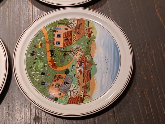 Villeroy & Boch 四季の風景プレート 3枚セット Villeroy & Boch 四季の風景プレート 3枚セット Villeroy & Boch 四季