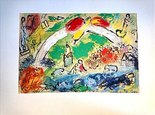 Marc Chagall, The Rainbow, 1986, Lithograph Marc Chagall, The Rainbow, 1986, Lithograph