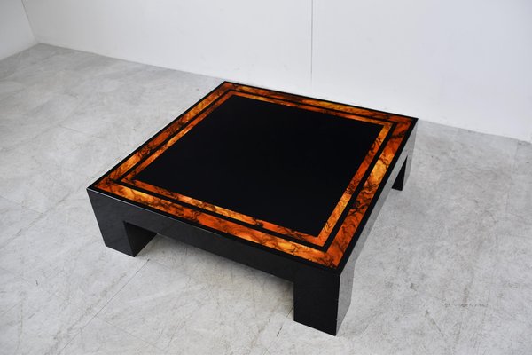 Vintage Burl Wooden Coffee Table 1980s for sale at Pamono