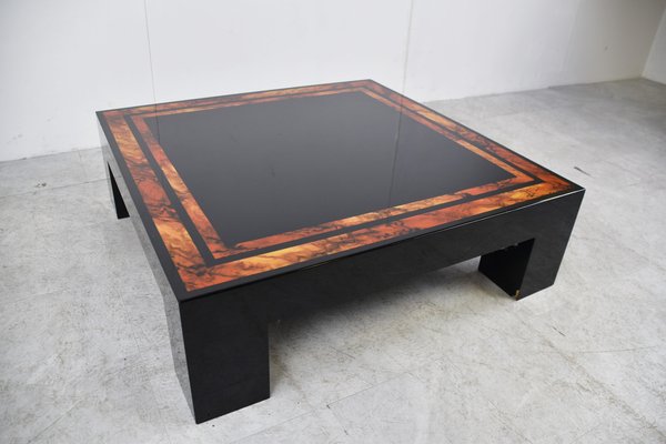 Vintage burl sale wood coffee table
