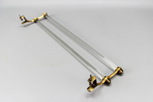 COFFRET DE 12 PORTE COUTEAUX ANCIENS, VERRE CISELÉ