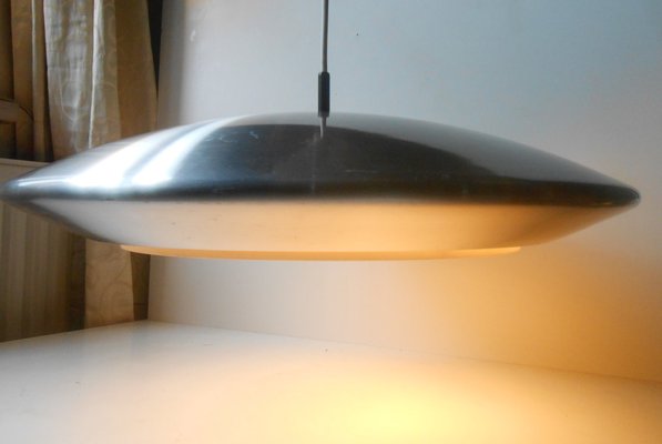 Danish Diskos Flying Saucer Pendant, Mid Century Saucer Ceiling Light Fixture