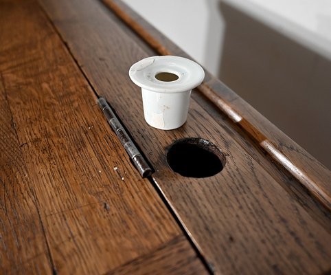 Wooden floor desk online
