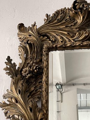 Baroque Carved Linden Wood Mirror, 1730s for sale at Pamono