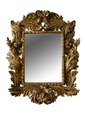 Baroque Carved Linden Wood Mirror, 1730s for sale at Pamono