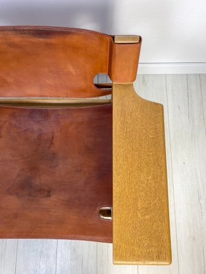 Model 2226 Spanish Chair in Oak and Leather by Børge Model 2226 Spanish Chair in Oak and Leather by Børge