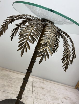 Palm Tree Side Table in the Style of Maison Charles 1955
